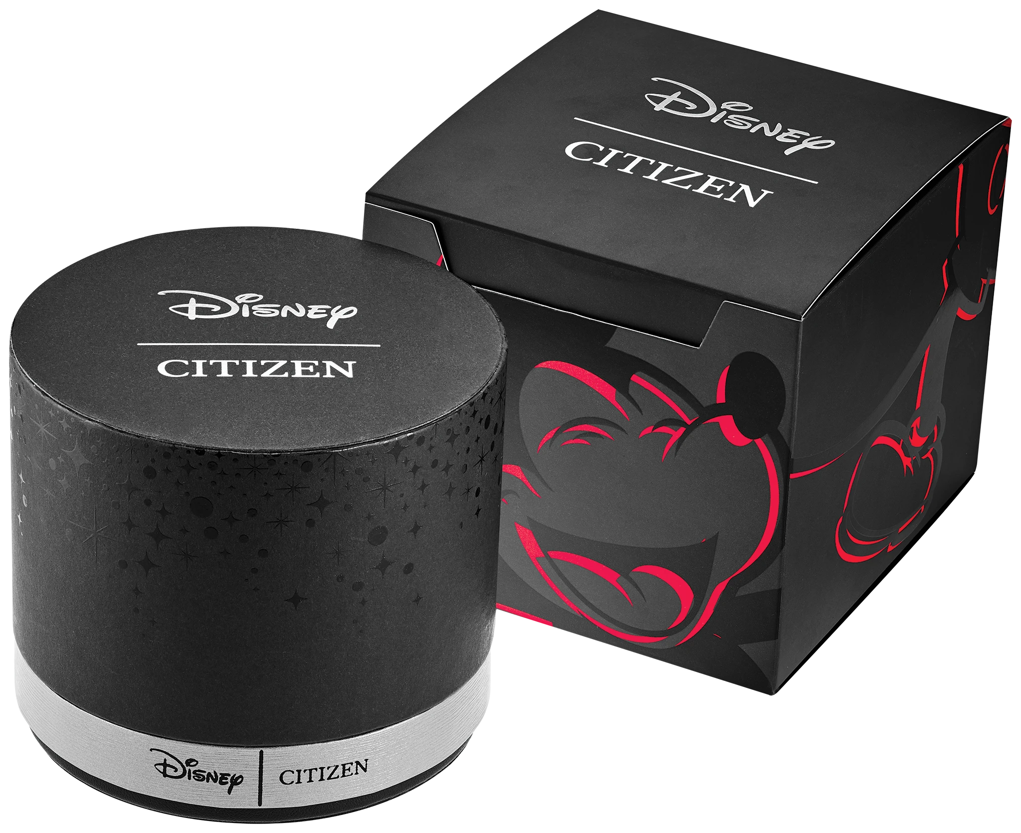 Mickey Racer Black Dial Leather Strap CA4439-07W | CITIZEN